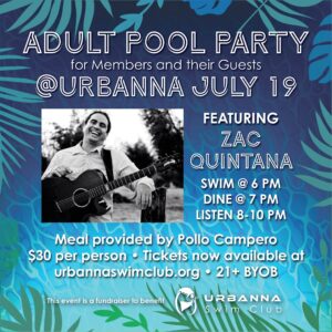 July 19 Pool Party - 21+ - BYOB